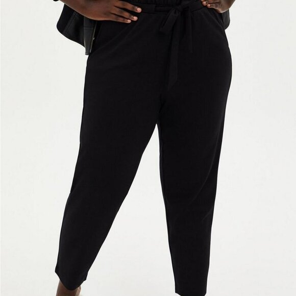 Torrid Slim Taper Studio High Rise Tie Front Pants - Picture 1 of 9